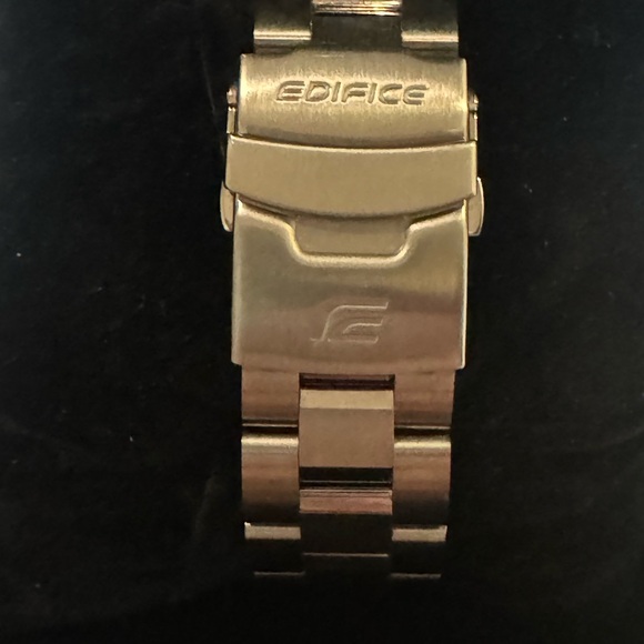 Casio Edifice Men's Quartz Chrono Silver-Tone Bracelet 45.5mm Watch EF527D-1AV - Picture 8 of 10